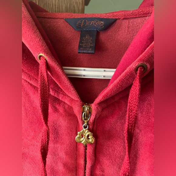 Vintage House of Deréon Velour Hoodie - Picture 3 of 5